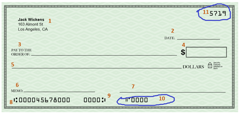 check structure - check number