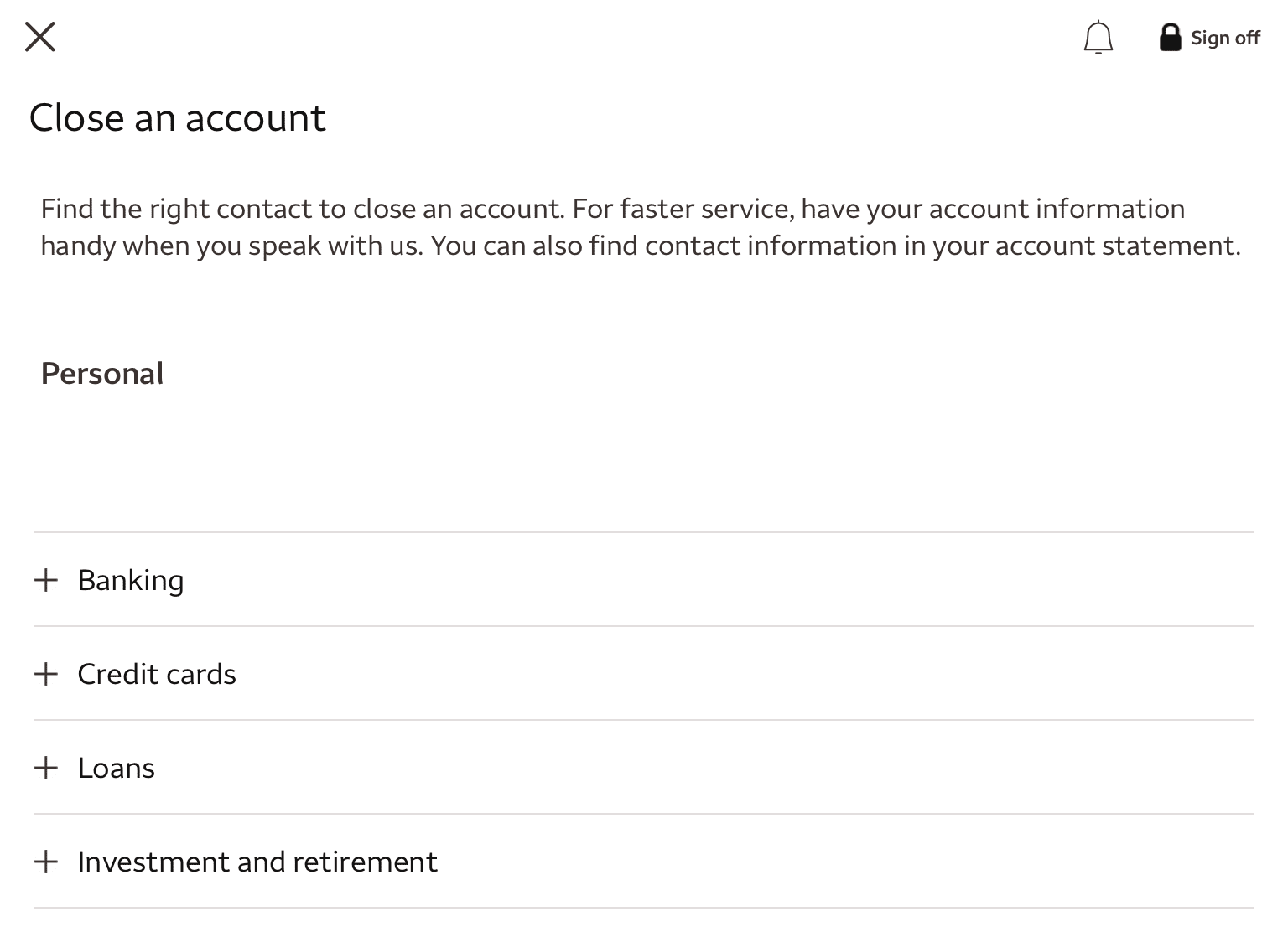 Wells Fargo close account