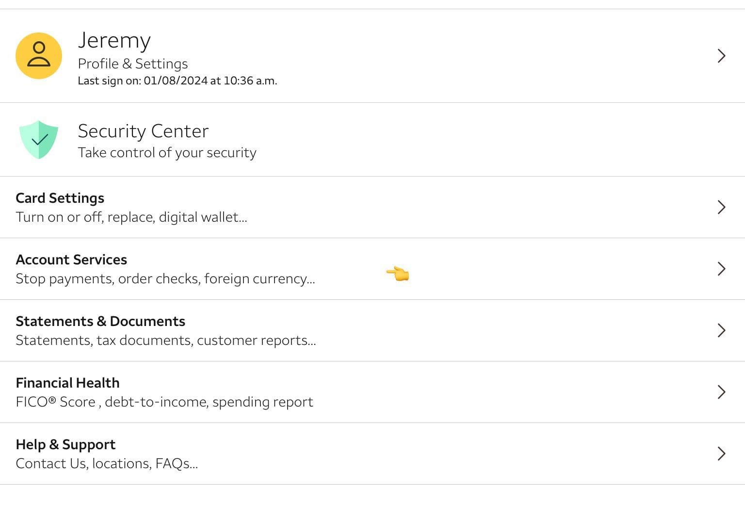 Wells Fargo features