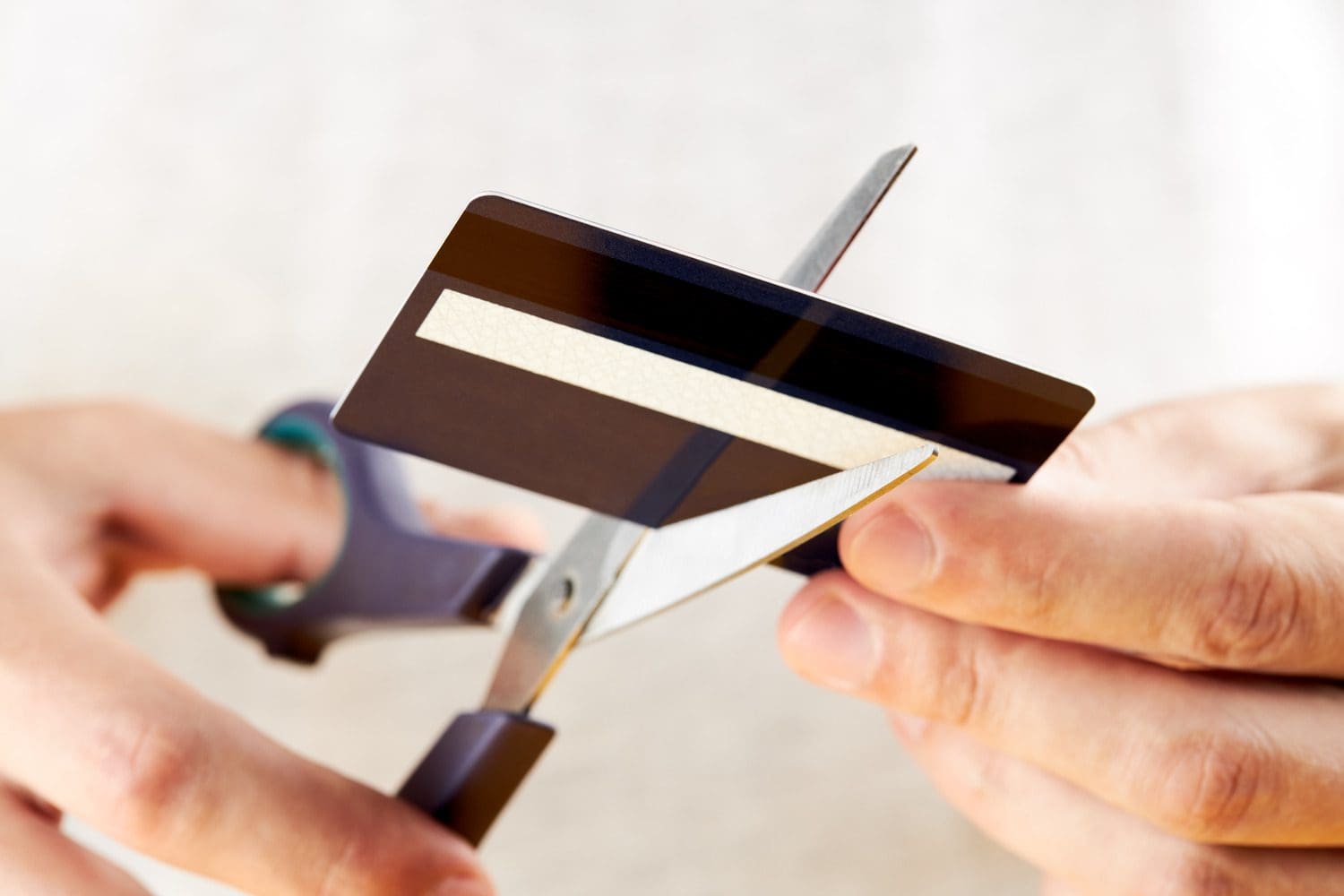 cut credit card when closing Bank Of America account