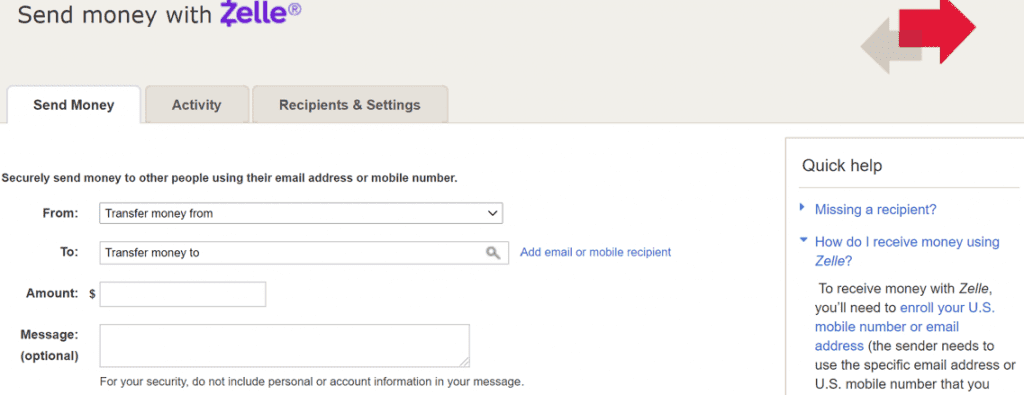 bank of america transfer Zelle