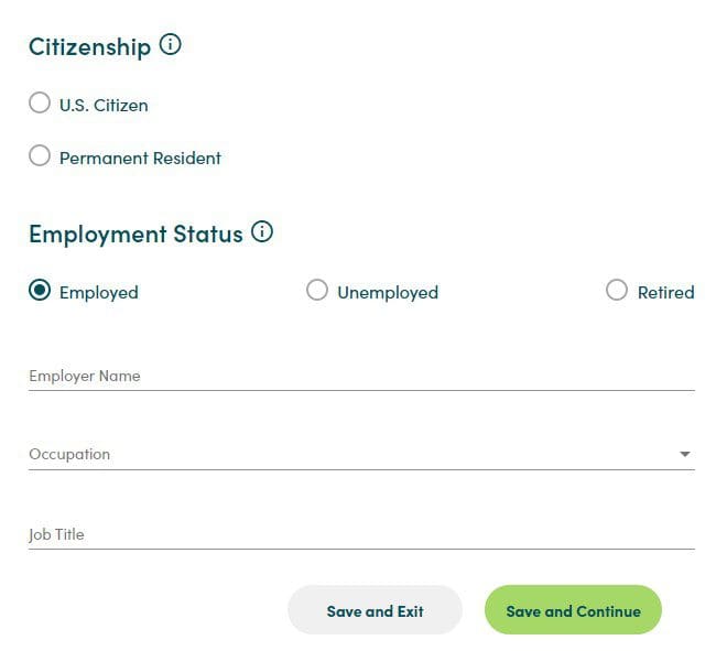 Employment status CIT Bank