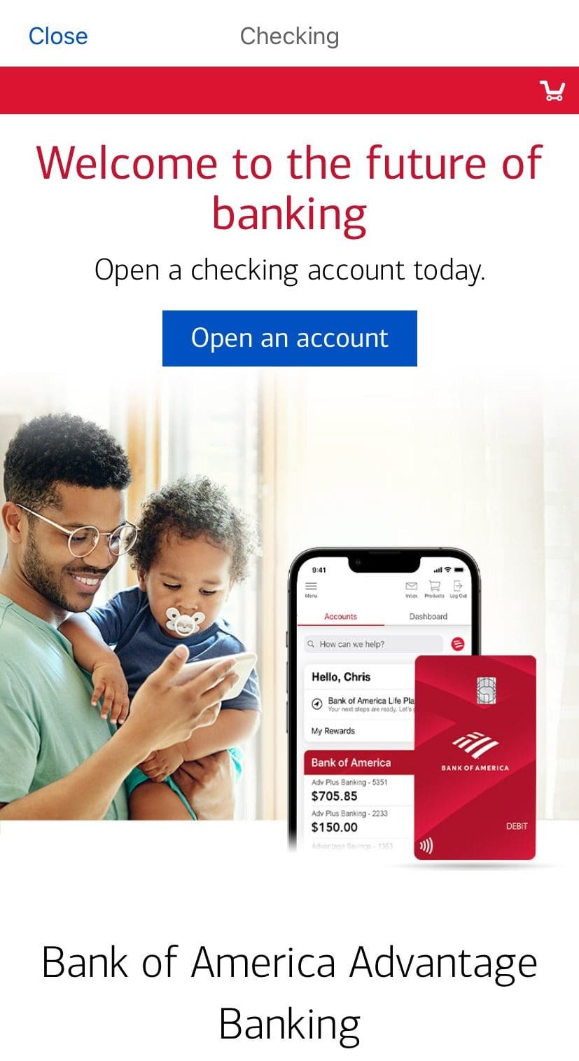 BofA open New Checking account