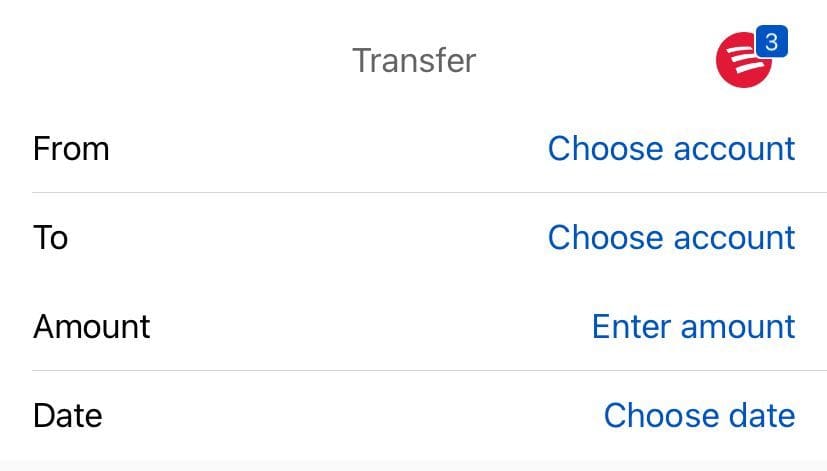 BofA Transfer Between Accounts
