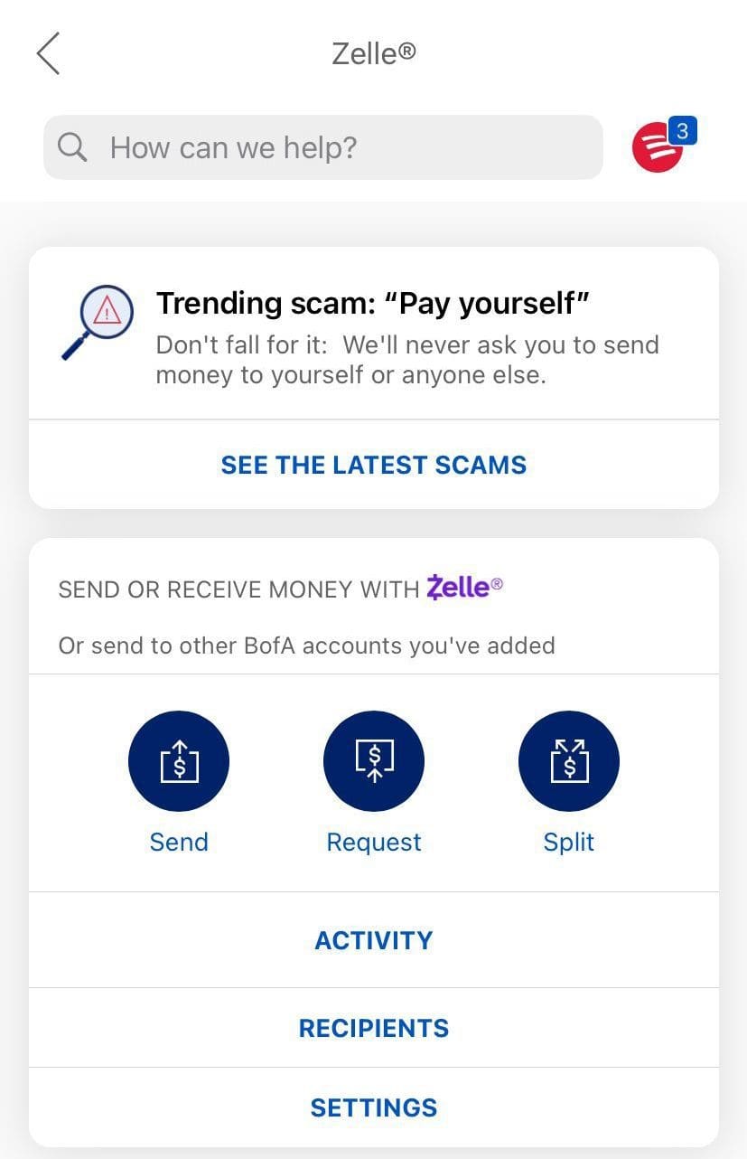 BofA Transfer Money Zelle