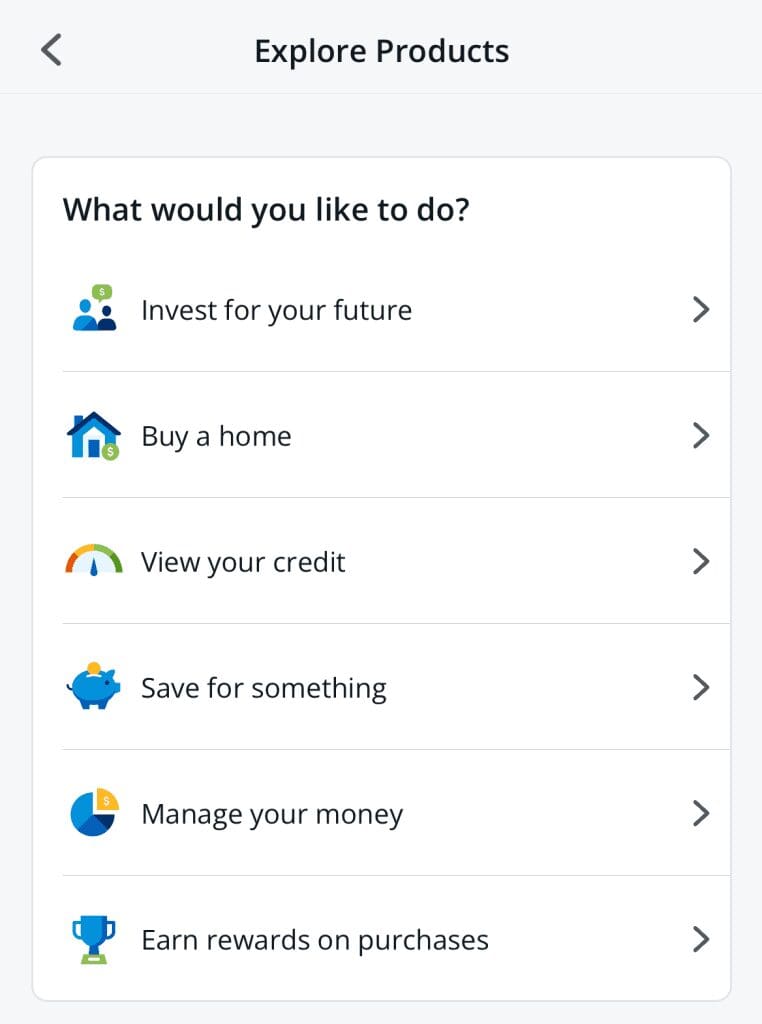 Chase online banking activities