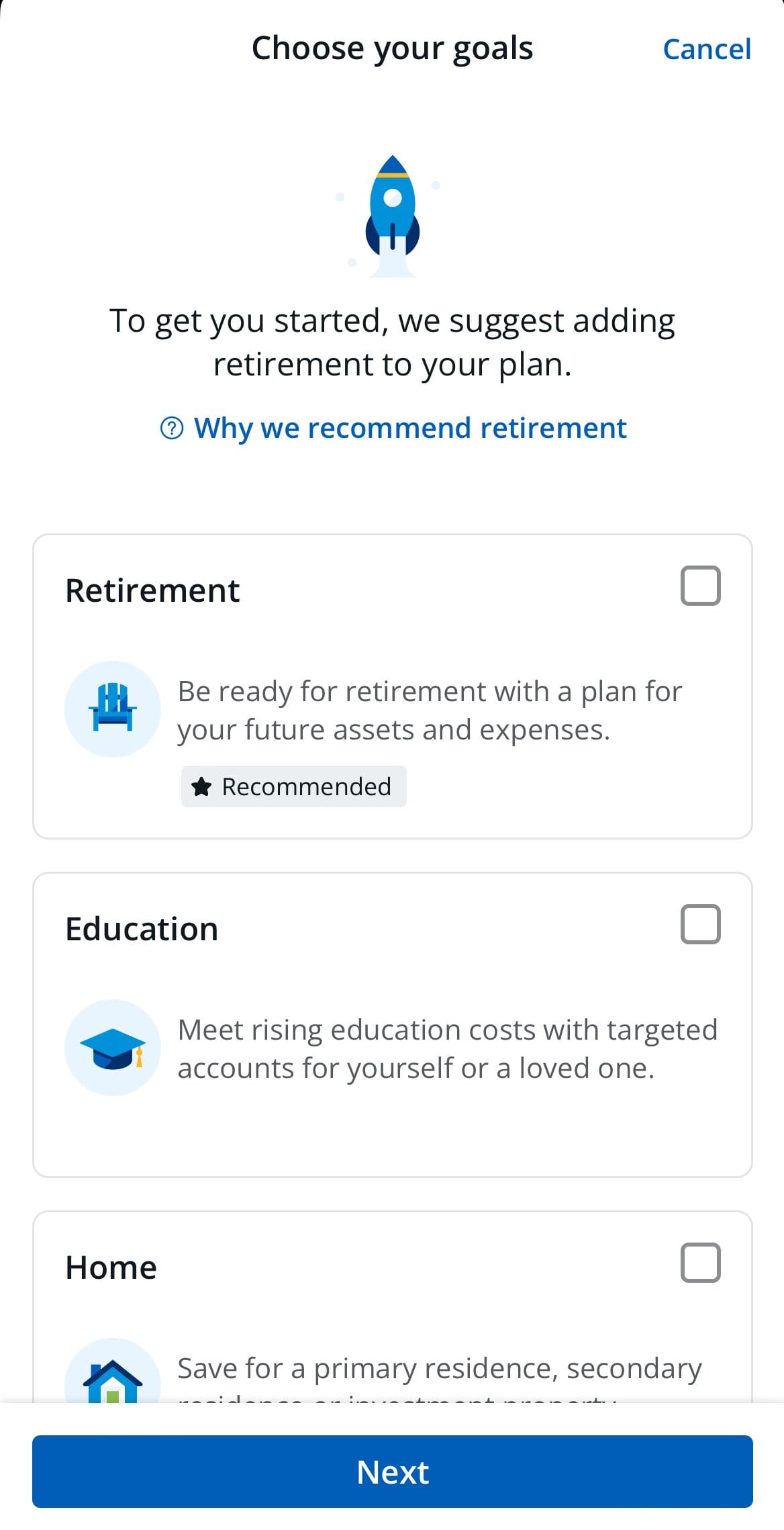 Chase choose savings goals