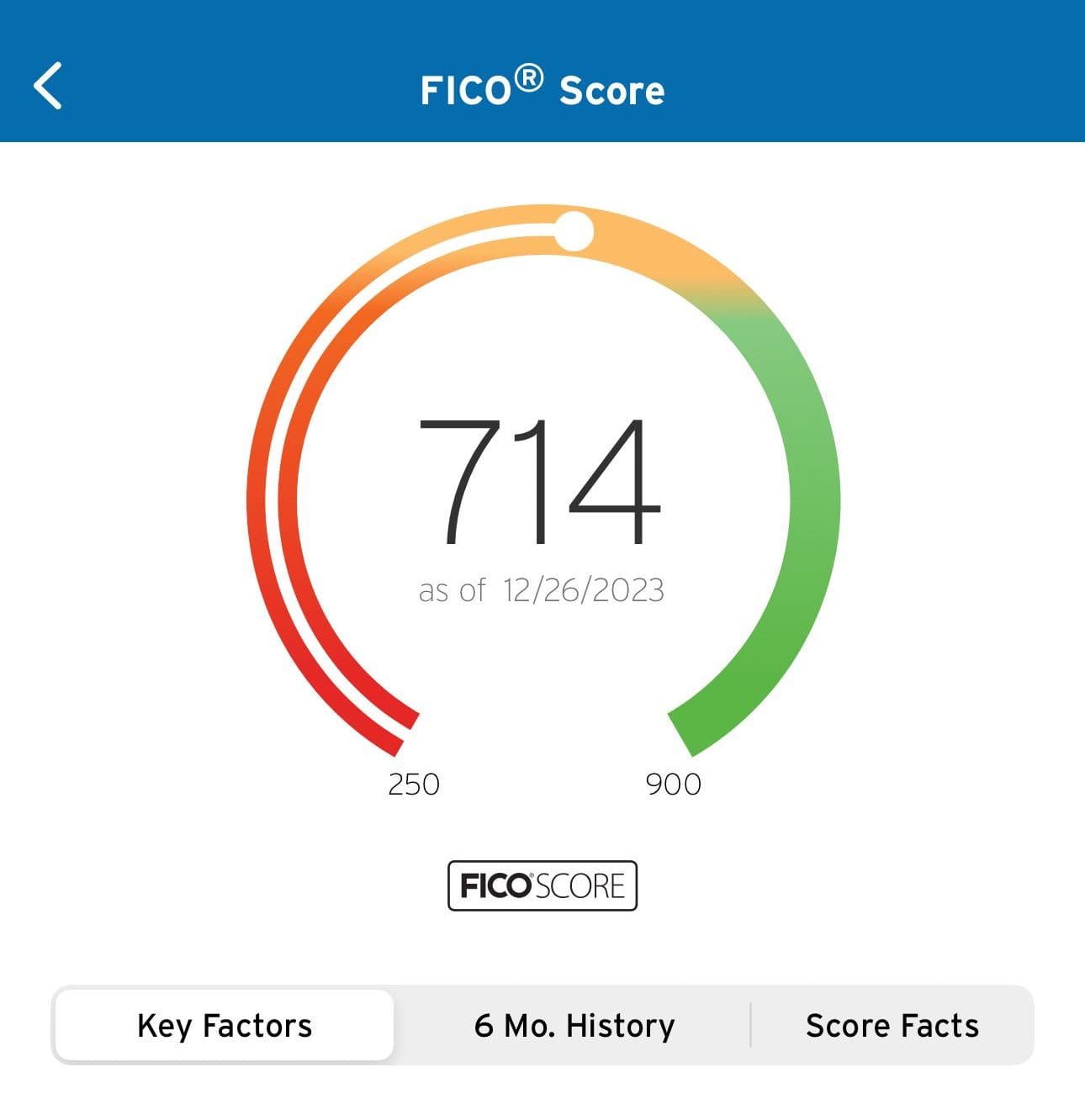Citi FICO Credit Score