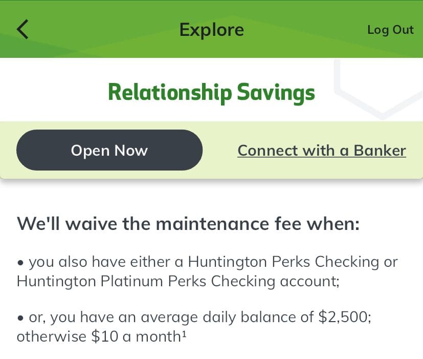 RELATIONSHIP SAVINGS