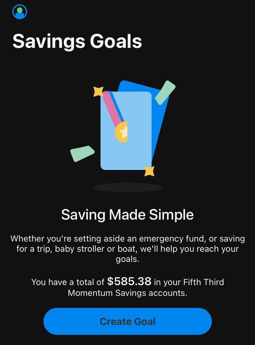 SET UP SAVINGS GOAL