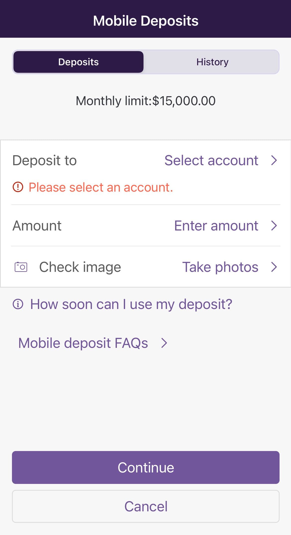 Truist Mobile Check Deposit