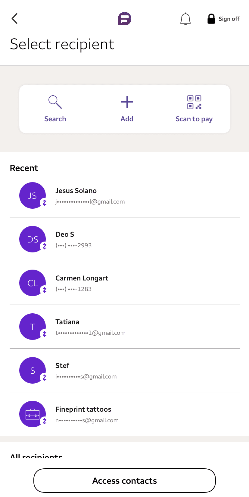 Wells Fargo Use Zelle