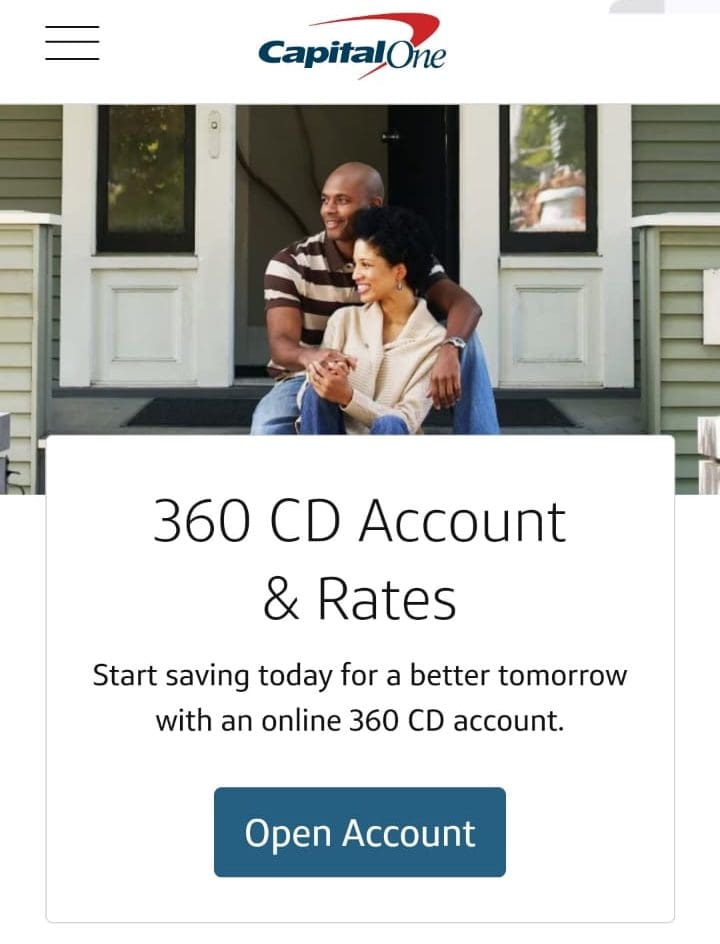 Open CD Capital One